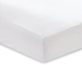 Biela plachta z bavlneného saténu Bianca Classic, 135 x 190 cm