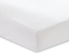Biela plachta z bavlneného saténu Bianca Classic, 135 x 190 cm