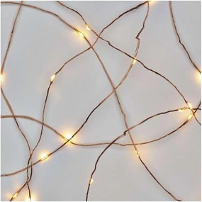 LED vonkajší svetelný reťazec 100×LED / 15 m, IP44, teplá biela