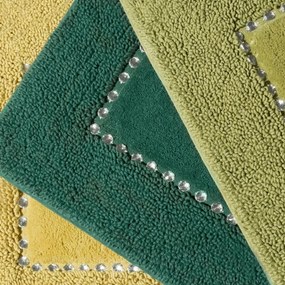 ELEGANTNÁ KÚPEĽŇOVÁ PREDLOŽKA 50X70 CM TMAVO ZELENÁ