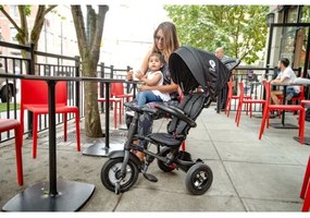 QPlay - Detská trojkolka 3v1 RITO AIR čierna