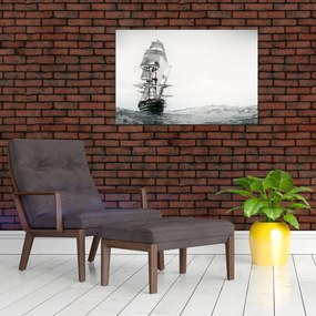Obraz - Loď plávajúca po oceáne (90x60 cm)