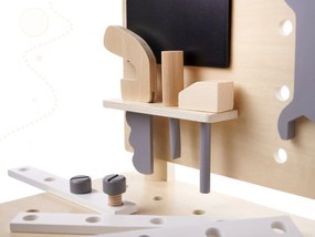 KIK Dřevěná dílna s nářadím na stole DIY set