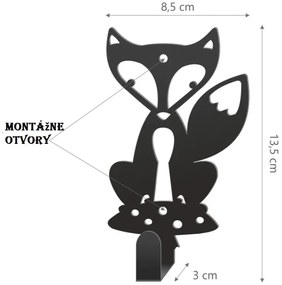 Detský vešiak na stenu LIŠIAK