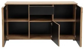 Komoda do obývačky, s lamelami, MALAGA