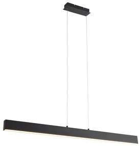 Závesná lampa čierna vrátane LED 3-krokové stmievanie 2700-4000K s prepínačom Dip - Keane