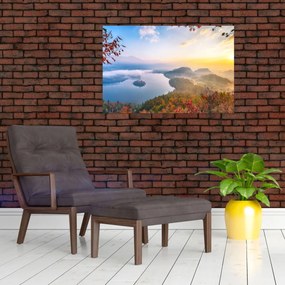 Obraz - Bledské jazero (90x60 cm)