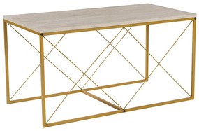 Konferenčný stolík Defne Gold Travertín