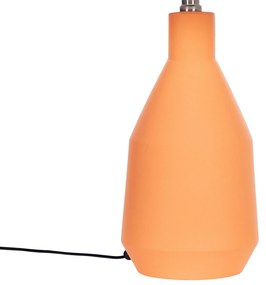 Keramická stolná lampa oranžová LAMBRE Beliani
