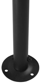 Záhradný altánok s LED solárnym osvetlením BestBerg BBGG-10 / 300 x 400 x 275 cm / šedá