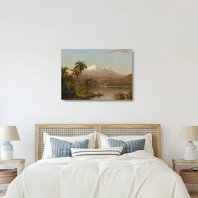 Sklenený obraz - Frederic Edwin Church, Tamaca Palms, reprodukcia (70x50 cm)