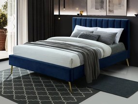 Čalúnená manželská posteľ Blues New, Rozmer postele: 140x200, Farby:: Béžová CFF0007-25