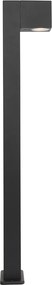 Priemyselná vonkajšia stojaca lampa tmavosivá 80 cm IP44 - Baleno