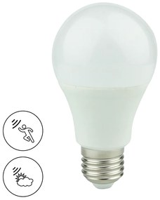 LED žiarovka E27 teplá 2700k 9w 820 lm pohybový senzor