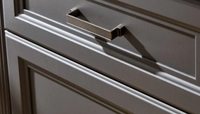 Vysoká vitrína Jasmin, grafit/dub, s osvetlením