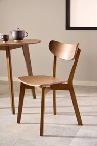 ROXY prírodný orech 90 cm - OKRÚHLY DREVENÝ STÔL DO KUCHYNE/JEDÁLNE RETRO