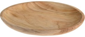 Dekoračná tácka z teakového dreva Round, 30 cm