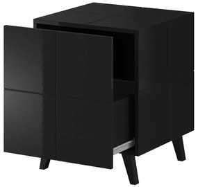 Cama Nočný stolík čierny Reja (2 ks)