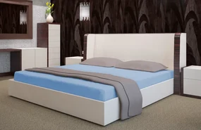 Dekorstudio Prestieradlo froté s gumičkou modré PRZF-20 Rozmer plachty: 90x200cm