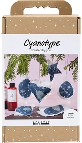 Kreatívna sada Kyanotypia, vianočné ozdoby