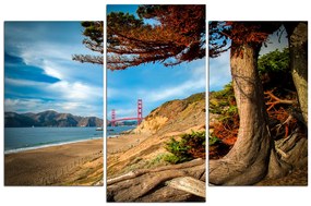 Obraz na plátne - Golden Gate Bridge 1922C (135x90 cm)