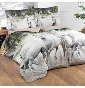 Obliečky bavlnené 3D Horses