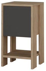 Nočný stolík EMA 55x30 cm hnedá/šedá