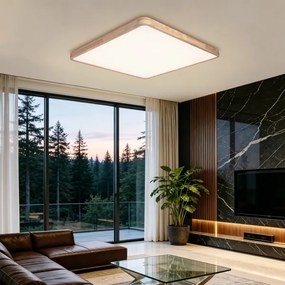 Brilagi - stmievateľné LED svietidlo WOODLINE SQUARE LED/180W/230V dub 100x100 cm + DO