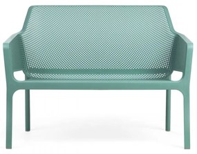 NET BENCH záhradná lavica s podrúčkami net bench