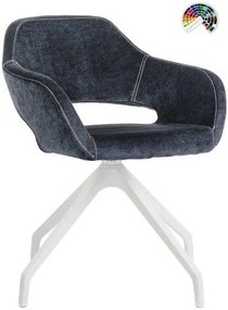 ANTARES Konferenčné kreslo BELEN VISITOR CROSS STYLE SWISS WOOD čalúnenie BLOOM koženka