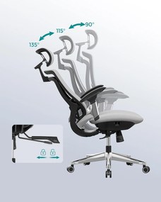 Kancelářská židle Omega šedá