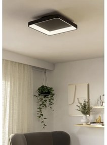 Eglo 901252 - LED Stmievateľné stropné svietidlo LORETELLO LED/12W/230V čierna + DO