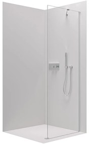 CERANO Cerano, pevná sprchová zástena pre dvere Marino a Volpe 90x190 cm, 6mm číre sklo, chrómový profil, CER-CER-420258