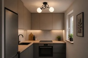 Brilagi - Prisadený luster MILO 2xE27/60W/230V čierny