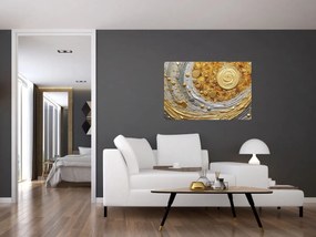 Obraz - Zlaté textúrovanie (90x60 cm)