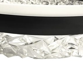 LED Stmievateľný prisadený luster LED/86W/230V 3000-6500K čierna + diaľkové ovládanie