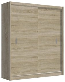 Šatní skriňa SAPHIRA 203x215 cm s posuvnými dverami dub sonoma