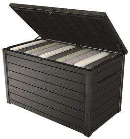 Záhradný úložný box RIO 870L tmavosivý