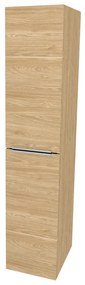 Mereo, Mereo Mailo, kúpeľňová skrinka vysoká 170 cm, chróm madlo, Multidecor, Dub olejovaný, MER-CN594LPDUO1