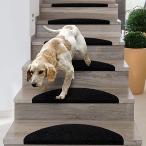 Nášľap na schody STEPI čierny (15 ks)