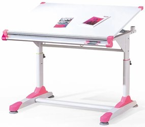 Písací Stôl Collorido Biely/Zelená/Ružová