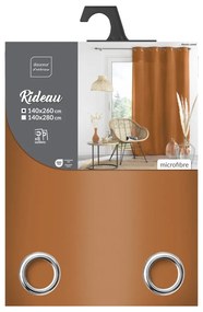 Hnedý záves z mikrovlákna 140x260 cm Absolu – douceur d'intérieur