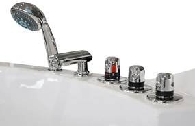 M-SPA - Kúpeľňová vaňa s hydromasážou biela TURBO PLUS 2-miestna 152 x 152 x 67 cm (MSPA10632 TURBO+)