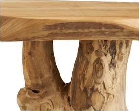 Okrúhly odkladací stolík z teakového dreva ø 40 cm Palena – House Nordic