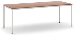 Stôl jedálenský, 2000 x 800 mm, sivá podnož, čerešňa