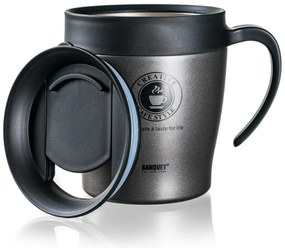 Banquet Termos cestovný pohár TAZZA 330 ml,antracitová