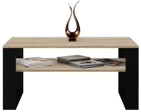 Konferenční stolek Lawa MODERN 1P dub sonoma/černý