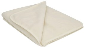 Béžová deka z merino vlny Native Natural, 140 × 200 cm