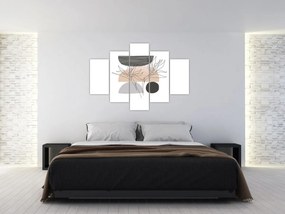 Obraz - Line art kvety N⁰2 (150x105 cm)