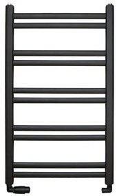 Regnis Retro, elektrické vykurovacie teleso 540x1280 mm, 600W, čierna matná, RETRO1280/540/D500/BLACK/ELE